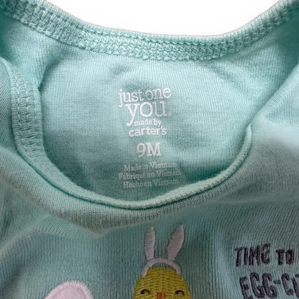 ⭐️ Carter's 'Time to Get Egg-Cited!' Easter Bunny Onesie